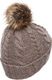 New Balance Czapka zimowa damska Women's Lux Knit Pom Beanie beżowa r. uniwersalny (500343-036) 1