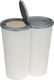 Kosz na śmieci Excellent Houseware do segregacji na przycisk 2x25L biały (Y54980880) 1