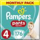 Pampers Pieluchomajtki Pants 4 (9-15 kg) 176 szt. Monthly Pack 1