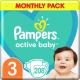 Pampers Pieluchy Active Baby 3, 6-10 kg, 208 szt. 1