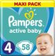 Pampers Active Baby 4, 9-14 kg, 58 szt. 1