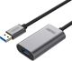 Kabel USB Unitek USB-A - USB-A 10 m Czarny (Y-3005) 1