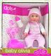 Peterkin Lalka Bobas Olivia pijąca i sikająca 38 cm 1
