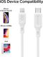 Kabel USB Spigen Spigen C10cl Mfi Type-c To Lightning Cable 100cm White 3