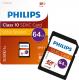 Karta Philips SDXC 64 GB Class 10 UHS-I/U1 V10 (FM64SD55B/10) 1