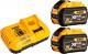 Dewalt zestaw Xr FlexVolt ładowarka DCB118 + 2 akumulatory DCB547 Xr FlexVolt 9.0Ah (DCB118X2-QW) 1