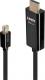 Kabel Lindy DisplayPort Mini - HDMI 0.5m czarny (40910) 1