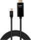 Kabel Lindy DisplayPort Mini - HDMI 0.5m czarny (40910) 1