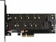 Kontroler Axagon PCIe 3.0 x4 - NVMe M-key + SATA B-key (PCEM2-D) 2