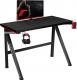 Biurko Huzaro Hero 2.0 Czarne 100 cmx60 cm 1