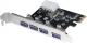 Kontroler LogiLink PCIe 2.0 x1 - 4x USB 3.0 (PC0057) 1