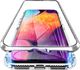 Etui Magnetyczne Front+Back Samsung Galaxy A50 Silver 1