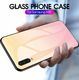 Etui Szklane Glass case Gradient IPHONE X XS jasny róż uniwersalny 5