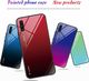 Etui Szklane Glass case Gradient IPHONE 11 PRO czarno-niebieskie uniwersalny 2