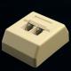 NetRack gniazdo kompletne natynkowe 2xRJ45 8p8c UTP Cat5e LSA - 106-06 1