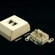 NetRack gniazdo kompletne natynkowe 2xRJ45 8p8c UTP Cat5e LSA - 106-06 2