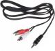 Kabel Natec Jack 3.5mm - RCA (Cinch) x2 1.5m czarny (NKA-0541) 1