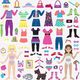 Melissa & Doug Melissa Doug Naklejki Wielorazowe Wypukłe Ubrania uniwersalny 5