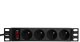 NetRack Listwa zasilająca 10'' 1U 230V/16A 4x typ E (125-10-01) 1