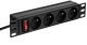 NetRack Listwa zasilająca 10'' 1U 230V/16A 4x typ E (125-10-01) 2