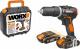 Wiertarko-wkrętarka Worx WX367.3 20 V 2 x akumulator 2 Ah 1