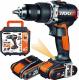 Wiertarko-wkrętarka Worx WX373 20 V 2 x akumulator 2 Ah 1