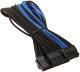 SilverStone Przedłużacz do zasilacza ATX 24-Pin - 30cm - czarno niebieski (SST-PP07-MBBA) 1