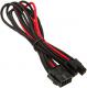 SilverStone ATX/EPS 8-pin - ATX/EPS 8-pin, 0.3m, Czarno-czerwony (SST-PP07-EPS8BR) 1