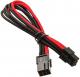 SilverStone PCIe 6-pin - PCIe 6-pin, 0.25m, Czarno-czerwony (SST-PP07-IDE6BR) 1