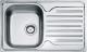 Zlewozmywak Franke Zlewozmywak 1-komorowy PXN 611 z ociekaczem 78 x 49cm stalowy (101.0251.296) 1