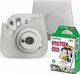 Aparat cyfrowy Fujifilm Fujifilm Instax Mini 9 biały + etui i wkład 1pack 1
