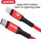 Kabel USB Unitek USB-C - Lightning 1 m Czerwony (C14060RD) 6