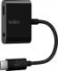Adapter USB Belkin F7U080btBLK USB-C - Jack 3.5mm + USB-C Czarny  (F7U080btBLK) 1