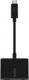 Adapter USB Belkin F7U080btBLK USB-C - Jack 3.5mm + USB-C Czarny  (F7U080btBLK) 1