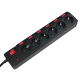 Listwa zasilająca LogiLink LPS 6 gniazd 1.5 m czarna (LPS233) 2