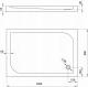 Brodzik Deante Cubic prostokątny 90 cm x 120 cm (KTK_043B) 2