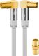 Goobay goobay TV antenna cable 135dB 90 ° white 10m -4x shielded 1