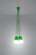Lampa wisząca Sollux Lampa wisząca DIEGO 5 zielony 5