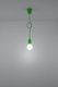 Lampa wisząca Sollux Lampa wisząca DIEGO 1 zielony 4