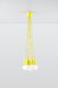 Lampa wisząca Sollux Lampa wisząca DIEGO 5 żółta 4