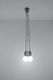 Lampa wisząca Sollux Lampa wisząca DIEGO 3 szara 5