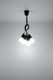 Lampa wisząca Sollux Lampa wisząca DIEGO 5 czarna 5
