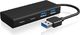 HUB USB Icy Box 2x USB-C  + 2x USB-A 3.0 (IB-HUB1426-U3) 1