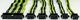 Cooler Master Cooler Master Sleeved Extension Cable Kit, Cable Management (green / black, 30cm) 3
