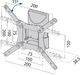 TB Print Uchwyt ścienny TB-152E 42'' 1