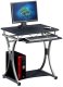 Biurko Techly Compact Czarne 70 cm x 55 cm 2