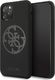 Guess Guess GUHCN58LS4GBK iPhone 11 Pro black/czarny hard case Silicone 4G Tone On Tone 1