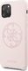 Guess Guess GUHCN58LS4GLP iPhone 11 Pro light pink/jasnoróżowy hard case Silicone 4G Tone On Tone 1