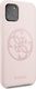 Guess Guess GUHCN58LS4GLP iPhone 11 Pro light pink/jasnoróżowy hard case Silicone 4G Tone On Tone 4