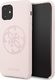 Guess Guess GUHCN61LS4GLP iPhone 11 light pink/jasnoróżowy hard case Silicone 4G Tone On Tone 1